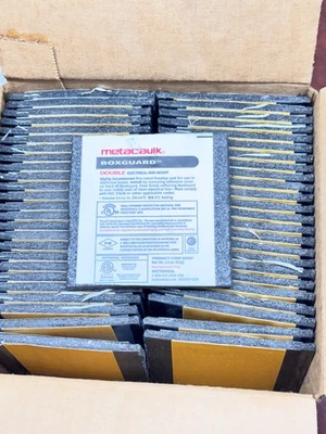 RECTORSEAL 10 Pack, Metacaulk 66367, 3.75" Firestop BOX GUARD insert, 2-Gang / DOUBLE BOXES