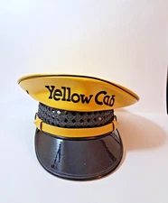 VTG 1940s-50s YELLOW CAB CO. DRIVER HAT - LANCASTER BRAND LOS ANGELES Size 6 7/8
