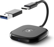 Wireless CarPlay Adapter, Plug  Play Converts Wired CarPlay to Wireless, Works