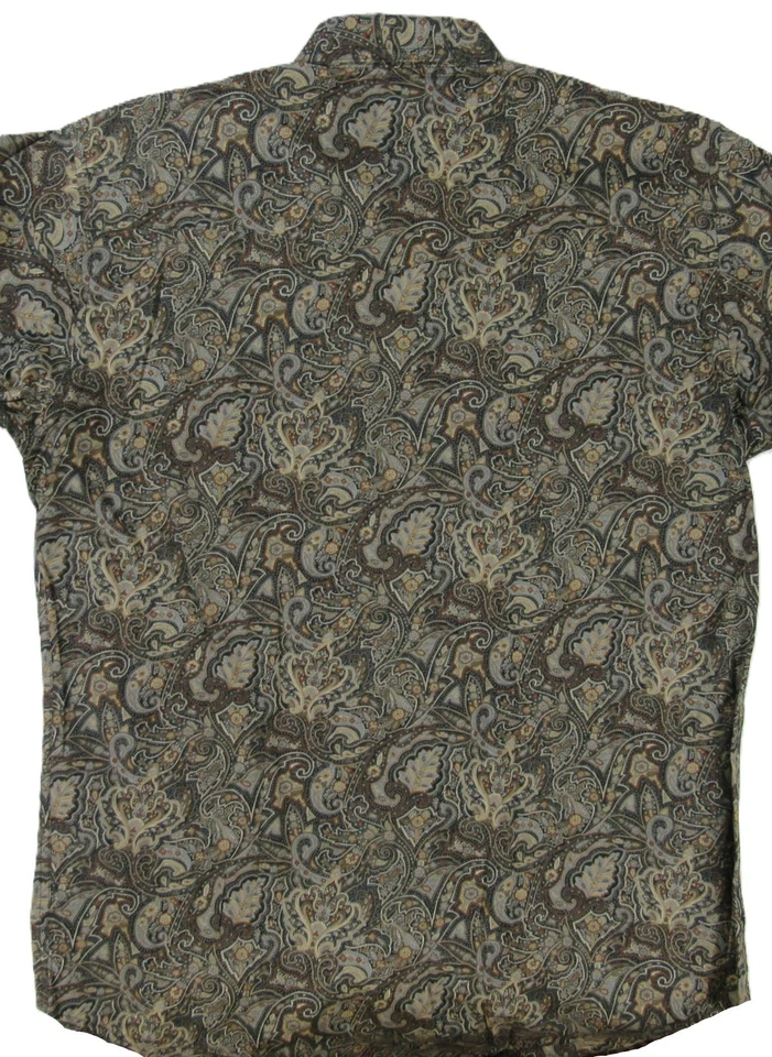 Schaefer Outfitter L/S Shirt Black Brown Paisley Men's Size L -NWT - Image 3 of 4