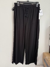 Love Tree Junior Black Linen Blend Pants Brand New Size M Brand New with Tags