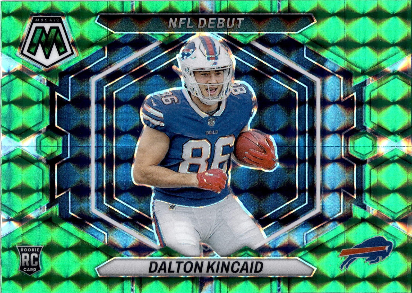 2023 Panini Mosaic - Nfl Debut Dalton Kincaid #ND-20 Green Prizm (RC)