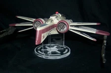 acrylic display stand for the Star Wars Micro Galaxy Squadron ARC-170