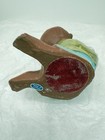 Vintage Ceramic Figurine Red Clay Pottery Girl Holding Yarn Ball Japan 4.5 Inch — photo 5