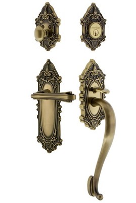 Nostalgic Warehouse VICFLR_ESET_234_SG_RH Victorian Right Handed - Brass