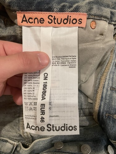 Acne Studio Jeans Size 32 Waist - Picture 4 of 6