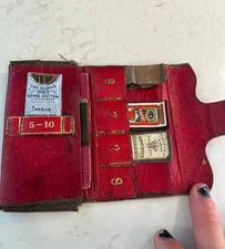 Antique Victorian Blood’s Patent Helix Needle Case – w/ Original Papers & Needle