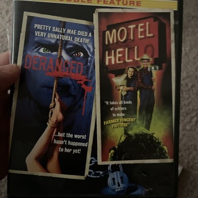 Midnite Movies Double Feature - Deranged / Motel Hell (DVD) Cult Horror 2002 