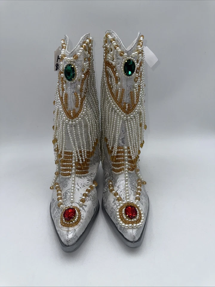 Azalea Wang Women's Astounding Embellished Fashion Booties Size 8 - Image 2 of 4