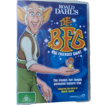 The BFG Big Feiendly Giant DVD Roald Dahls Voice Of David Jason Animated Classic