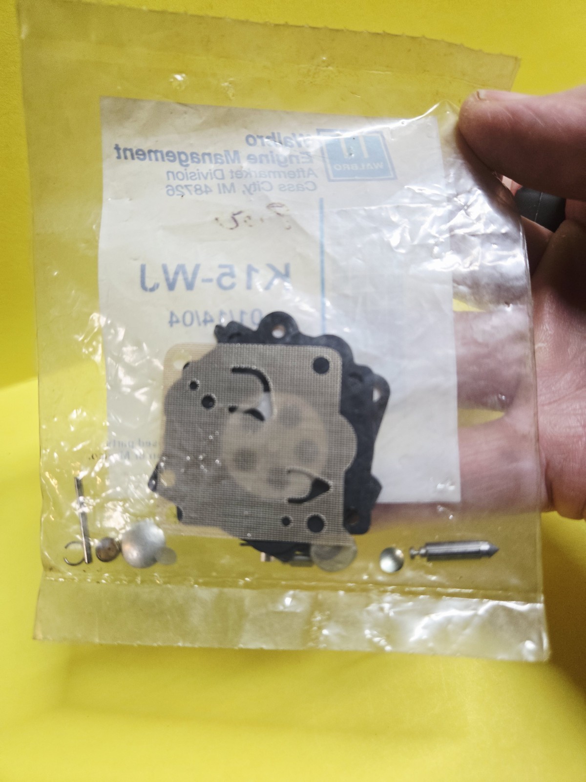 OEM Walbro K15-WJ Carburetor Repair Kit Fits Walbro Carburetor WJ-83-1