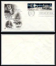 US FDC # 1434-1435 8c Space Achievments  KS ArtCraft   1971, 9p8121