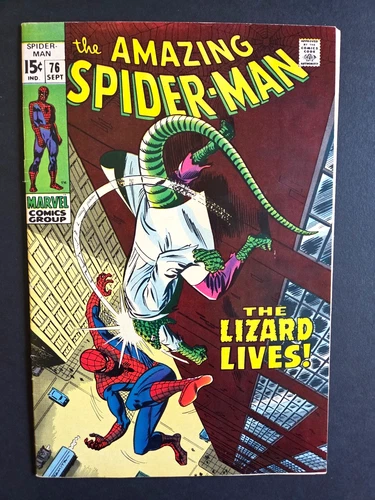 AMAZING SPIDER-MAN #76 • THE LIZARD • HI GRADE VF+ OR BETTER (TOP STPL POP)