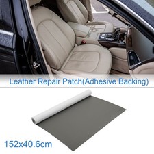60"x16" Self Adhesive Leather Repair Patch Tap for Car Seat Sofa Trim Gray