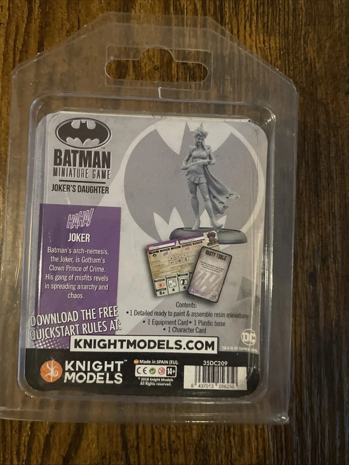 DC Batman Miniaturas Juego Hija del Guasón Figura Caballero Modelos 35DC209. Resina Foto 2 de 2