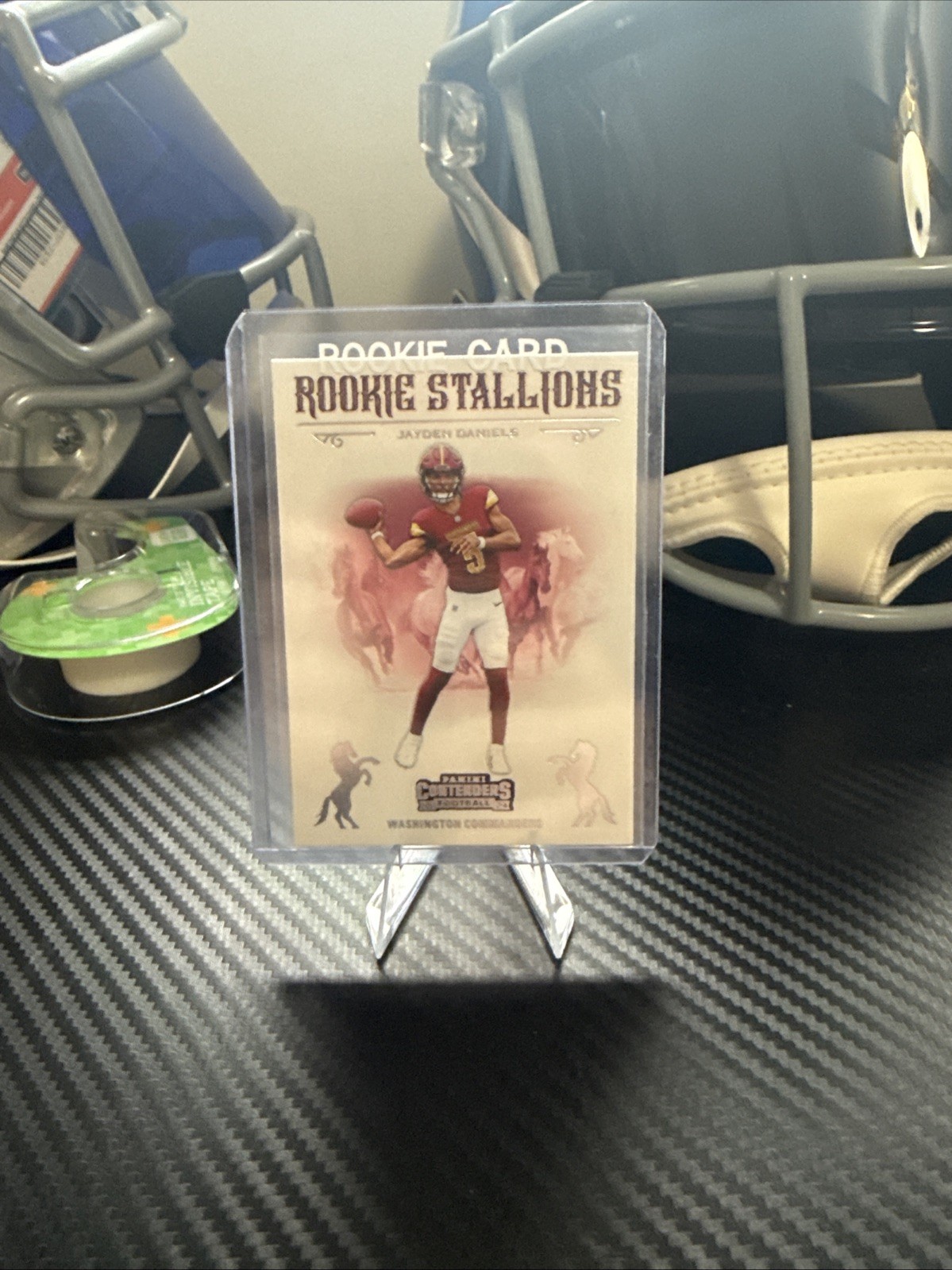 2024 Panini Contenders - Rookie Stallions Jayden Daniels #3 Red (RC)