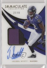 2018 Panini Immaculate Rookie Patch Auto 15/99 Jaleel Scott #136 Patch Auto 4l6