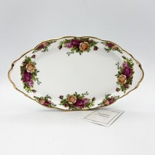 Vassoio piatto vassoietto in porcellana Royal Albert Old Country Roses Rose 