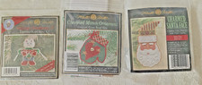Mill Hill Beaded Christmas Ornaments Kitty Charmed Santa Face  Mitten Lot of 3
