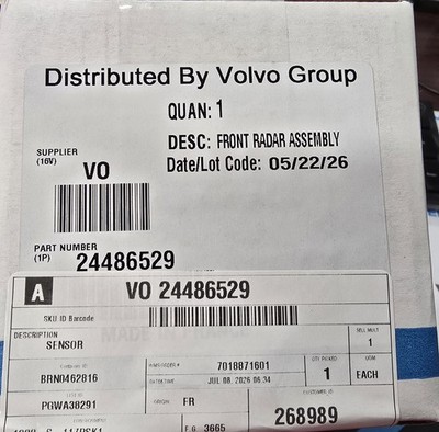 Part #24486529 Volvo Front Radar Sensor