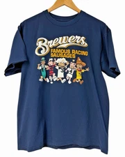 Milwaukee Brewers Famous Racing Sausages Shirt navy color VK02197