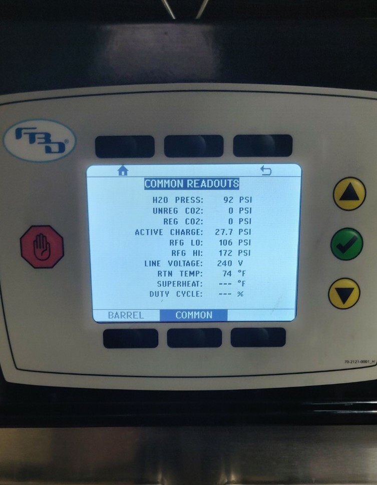 FBD 772 Display Board Frozen Beverage Dispenser Push button HDM3224L-FBD