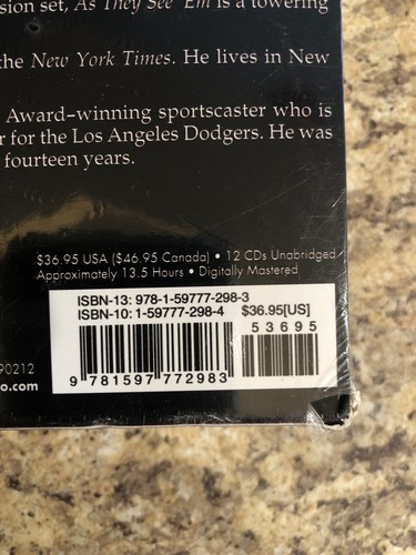 BOOK/AUDIOBOOK CD Bruce Weber Baseball Umpires Sports AS THEY SEE 'EM - Picture 7 of 8
