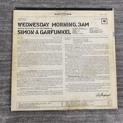 Simon & Garfunkel Wednesday Morning, 3AM Columbia 2 eye CS 9049 1965 - Foto 2 di 6