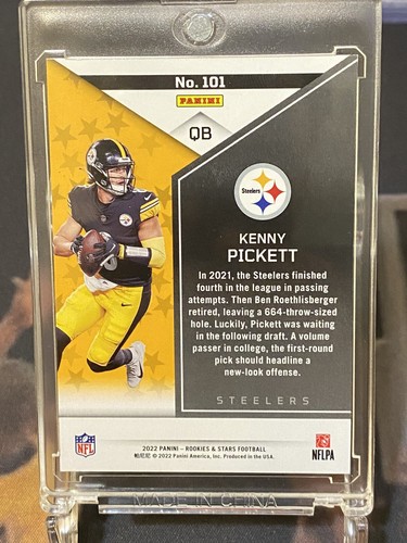2022 Rookies & Stars Kenny Pickett Green Parallel RC & Rookie Rush - Steelers - Picture 6 of 20