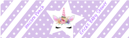 10 Baby Shower Water Bottle Labels 8" x 2" Character Design Choice Birthday - Picture 9 of 24