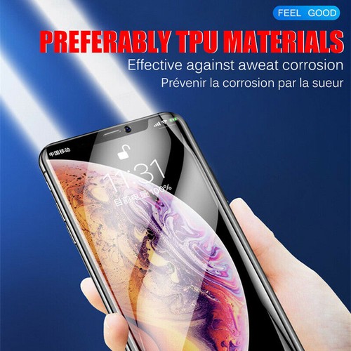 For iPhone 15 14 13 12 11 Pro Max Screen Protector Hydrogel Clear Full Cover - Foto 7 di 12