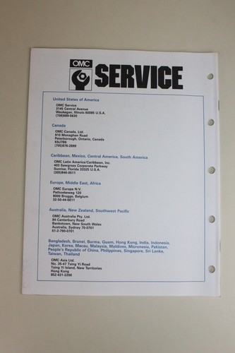 1991 OMC Service Final Parts Catalog #434255 Evinrude Johnson 185/200/225 Models - Picture 6 of 6