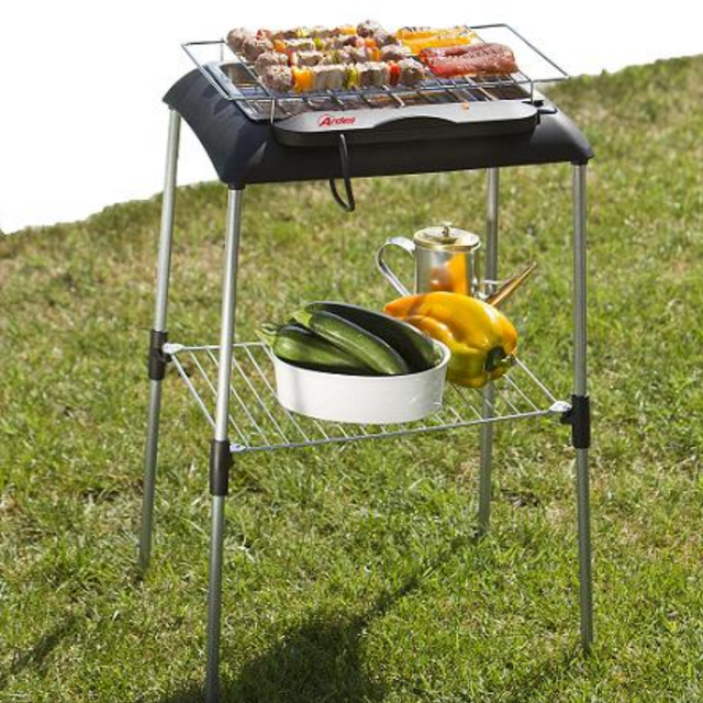 Barbacoa Grill ElÃ©ctrica Ardes Brace-plus parrilla acero cromado 2000w con  pies | Compra online en eBay