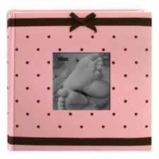 Pioneer Embroidered 200 Foto Frame Fabric Cover Girl Photo Album Pink Da200bemp 