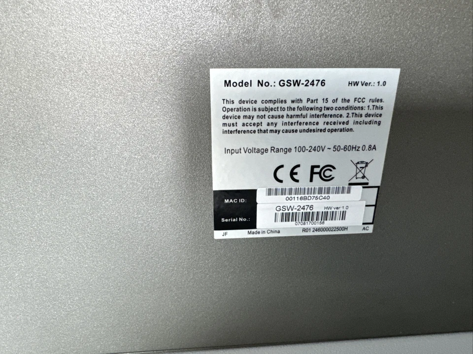 Level One GSW-2476 24-Port Gigabit w/4-Port SFP Smart Switch - Bild 4 von 4