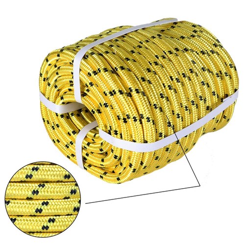 Cuerda de poliéster de doble trenza de 1/2" 5500 libras fuerza a la rotura fuerte cuerda de tracción - Imagen 3 de 7