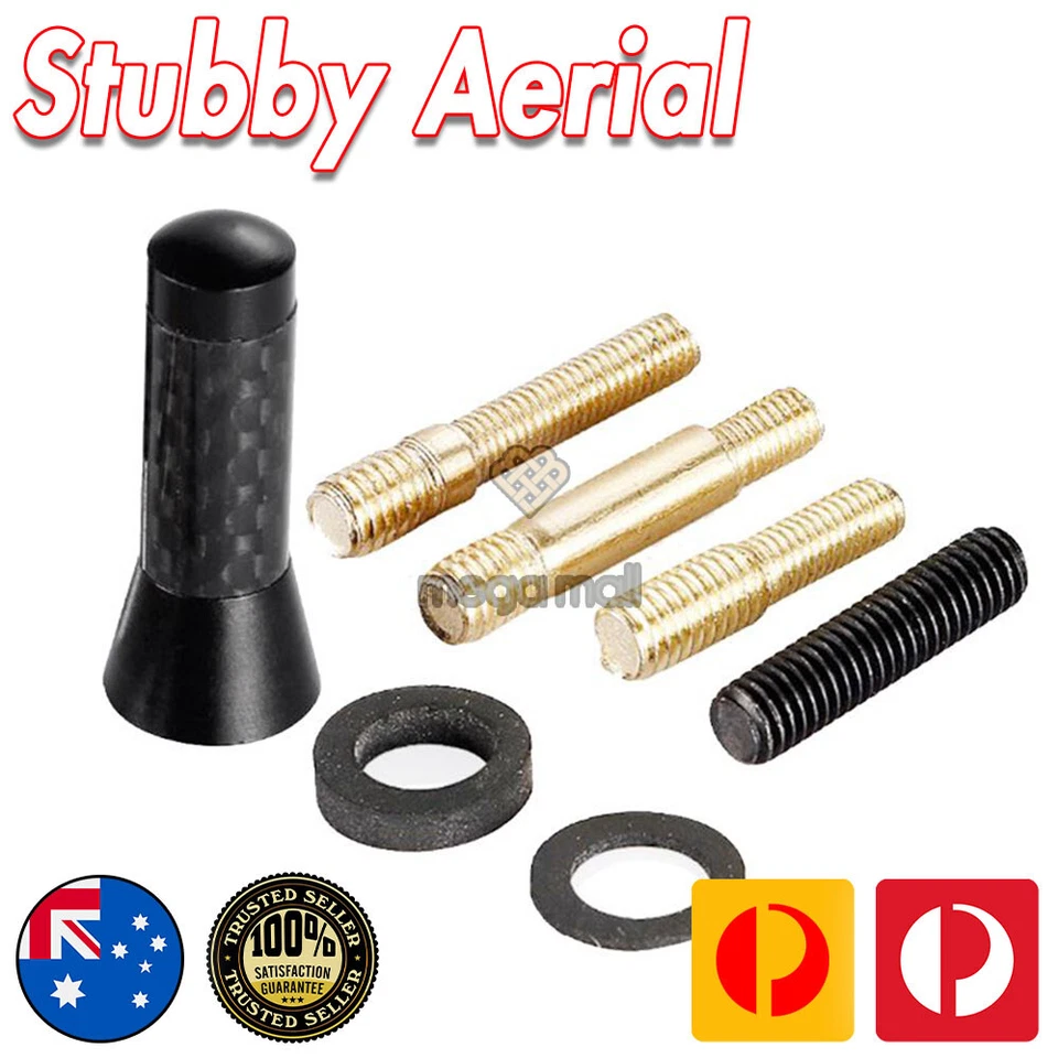 Antena / Antena Stubby Bee Sting para Mini Cooper Countryman Negro Carbono 3.5CM Foto 3 de 4