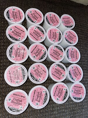 Bigelow English Breakfast Black Tea Keurig K-Cups Caffeinated 40 Pods No Box