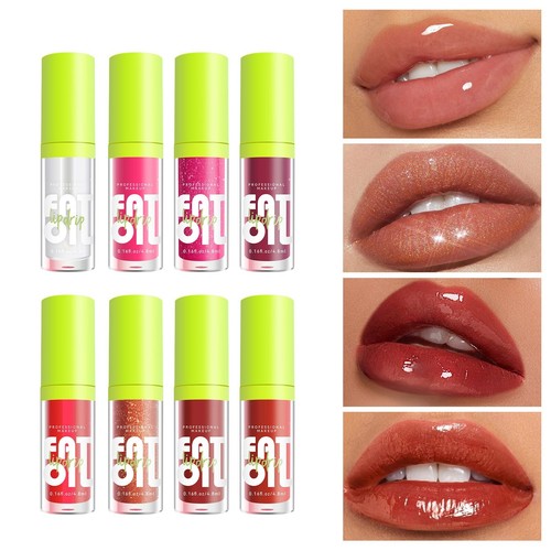 1 PCS Oil Lip Drip Moisturizing Shiny And Vegan Tinted Lip Gloss Fat Oil Lip - Picture 22 of 48