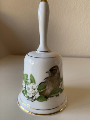 Royal Doulton Chaffinch Garden Bird Bell by Terence Lambert Bone China 1981
