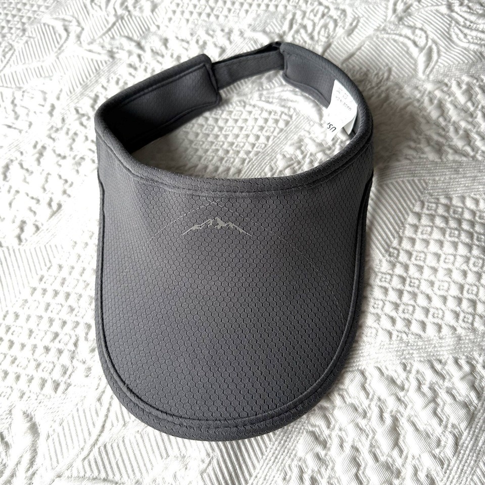 USHAKE Sports Sun Visor Gray Golf Tennis Cap Adjustable Strap Hexagon