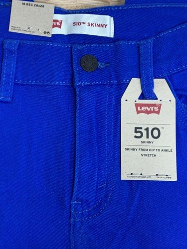 Levi’s 510 Skinny Stretch Boys’ Jeans 16 REG W28xL28 Blue - Picture 2 of 6