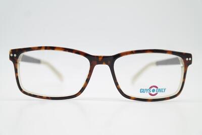 Eyeglasses GUYS ONLY 4062 Brown Silver White Oval Frame New