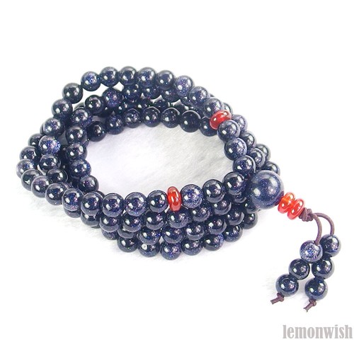 108 Cuentas de Oración Elásticas Multifuncionales Pulsera Collar Energía Natural 6mm - Imagen 13 de 112