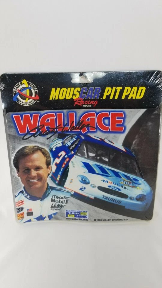 Alfombrilla de ratón vintage #2 Rusty Wallace PitPad NUEVA Nascar, imagen refrigeradora MOUSCAR 1998  Foto 2 de 4