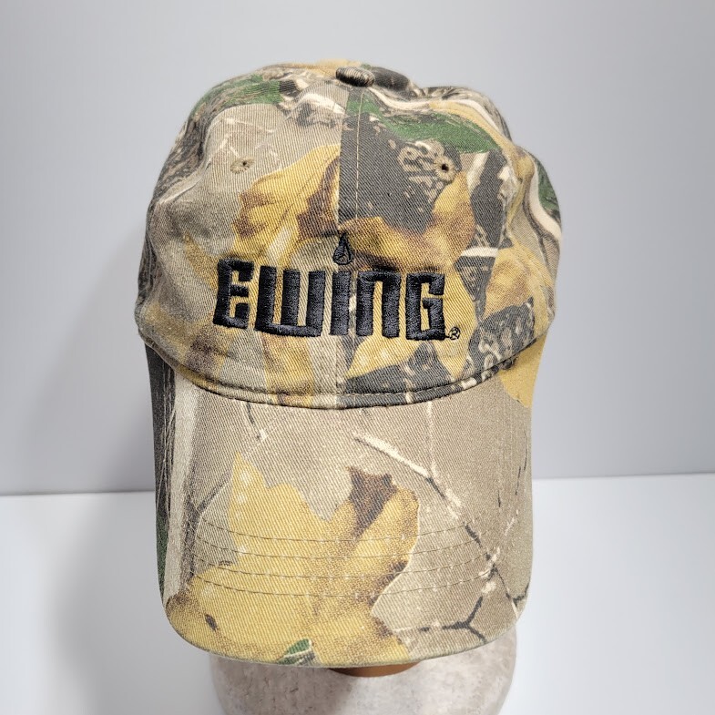 EWING Outdoor Supply Strapback Adjustable Camo Hat - image 1