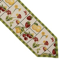 TischläUfer Tischdecke Gobelin 33X140 FrüChte Decke Tischdekoration Gartentisch