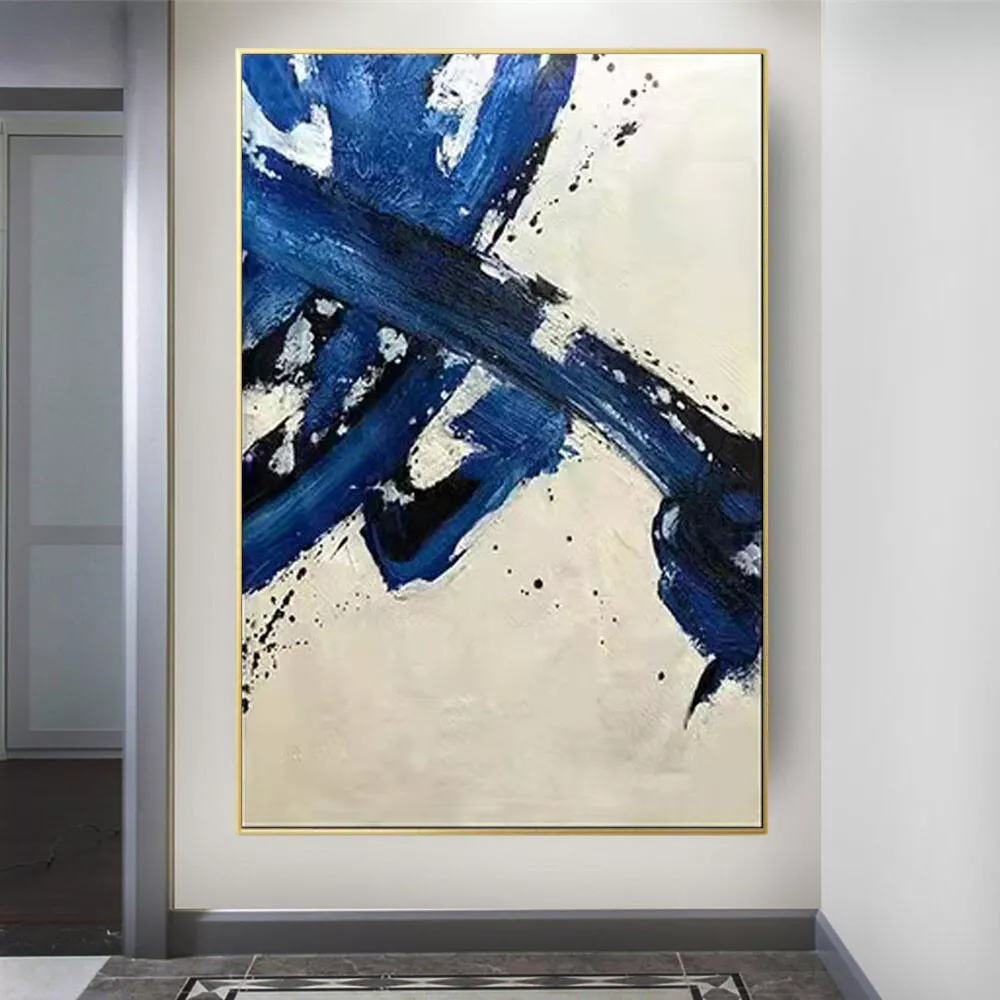 Large Wall Art Paintings For Sale, Original Artwork On Canvas, Extremely  Modern Luxury Decor - Beauty in Blue 2