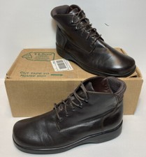 Rare Vtg L.L. Bean Brown Leather Ankle Boots Sz 7 M W/ Original Box - Portugal