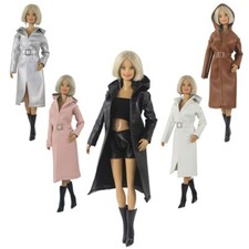 Fashion Hoodies Leather Clothes For 11.5" Doll Outfit Jacket Coat Belt Boots 1/6